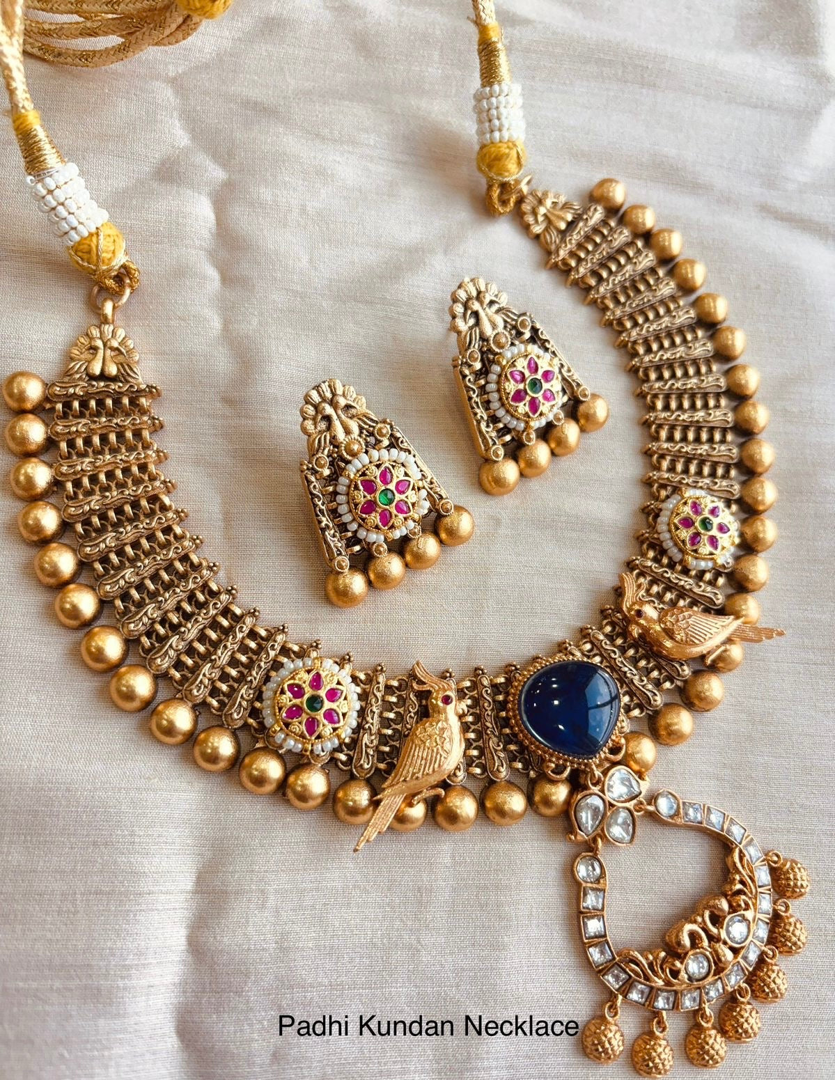 Pachi Kundan Necklace