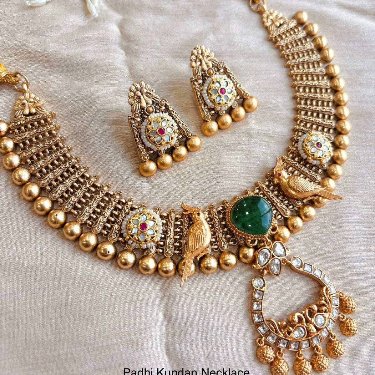 Pachi Kundan Necklace