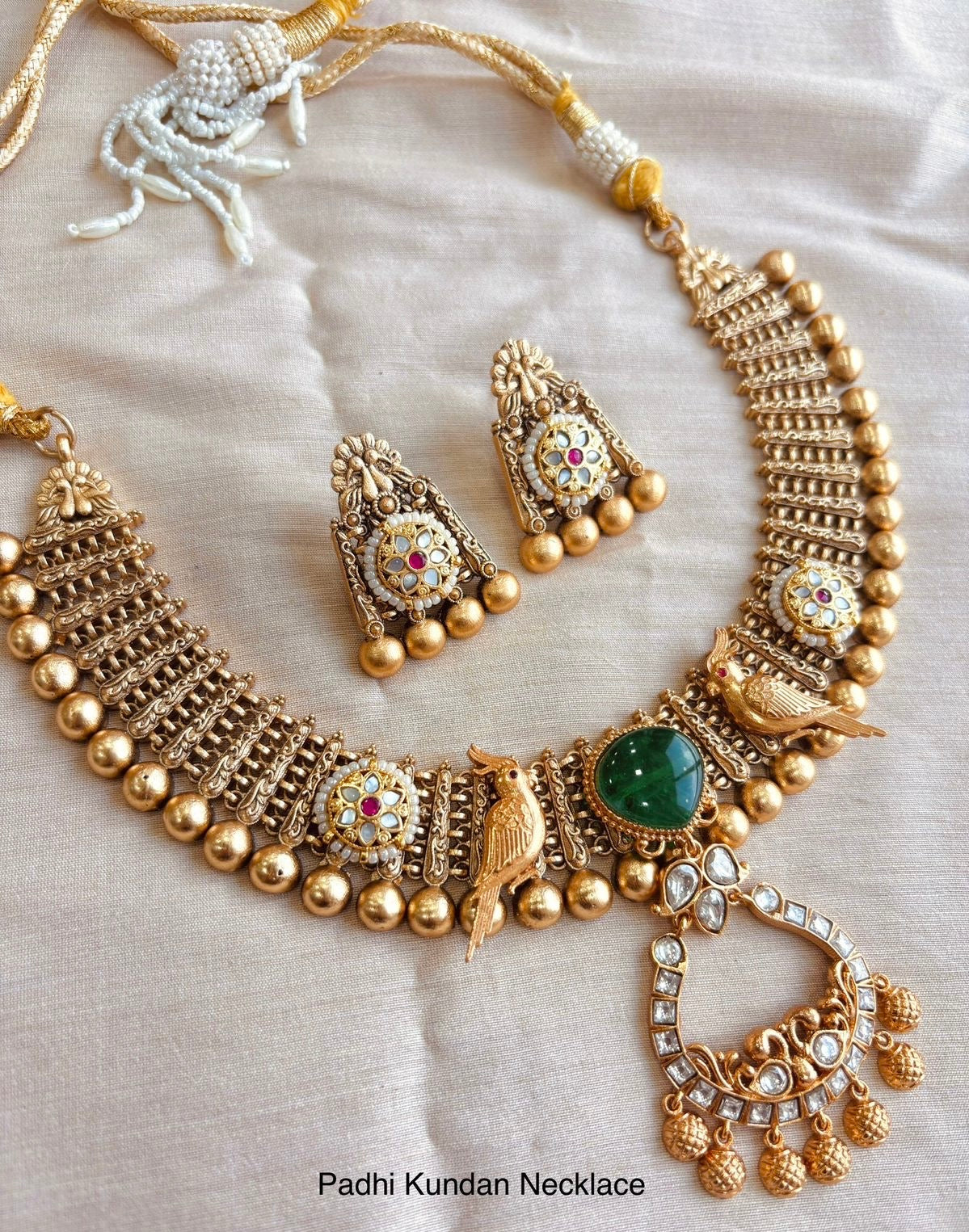 Pachi Kundan Necklace
