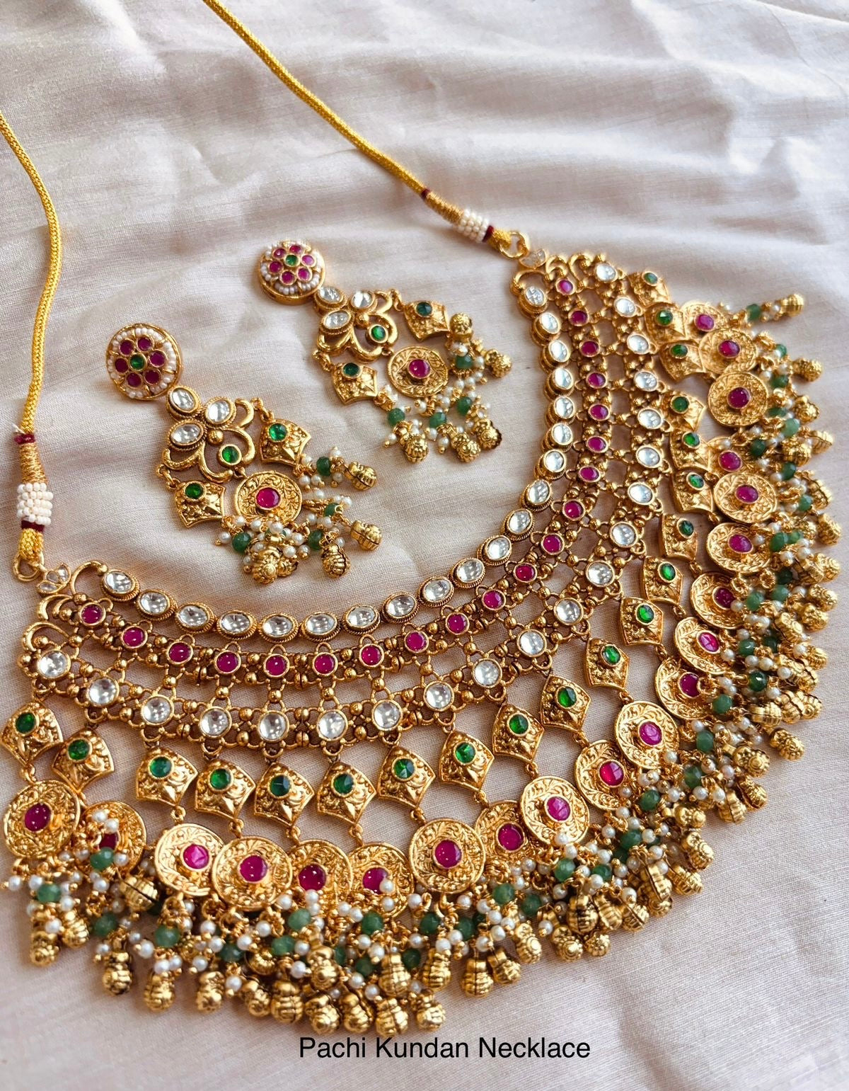 Pachi Kundan Necklace