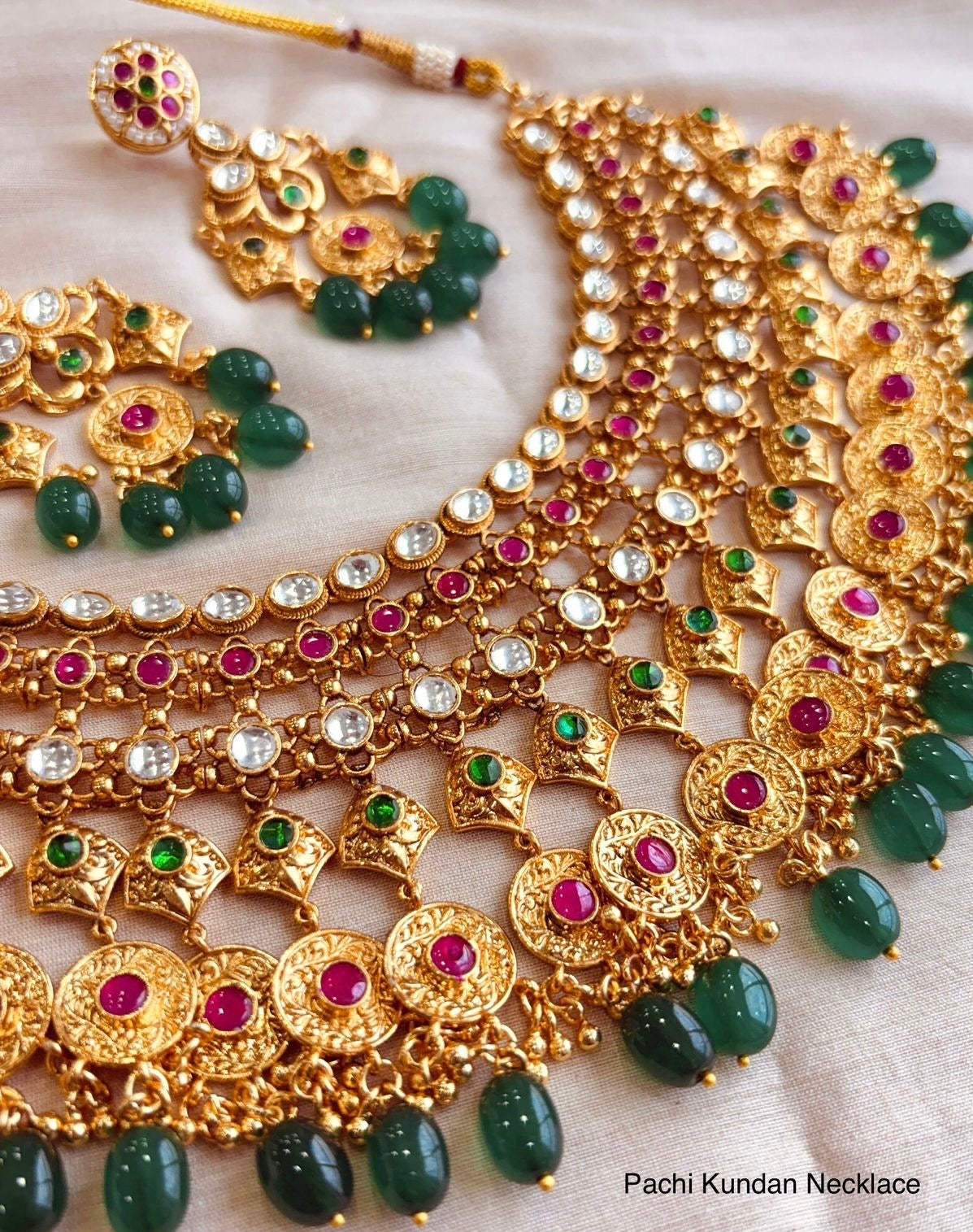 Pachi Kundan Necklace