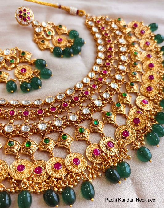 Pachi Kundan Necklace