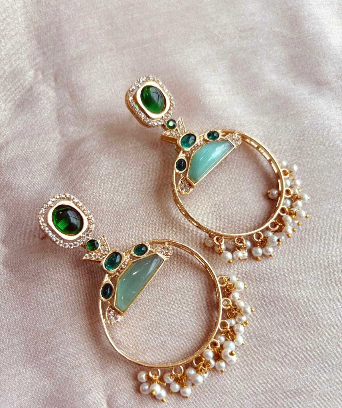 Antique Gold Polish Earrings