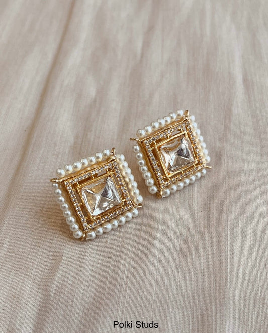 Polki Studs
