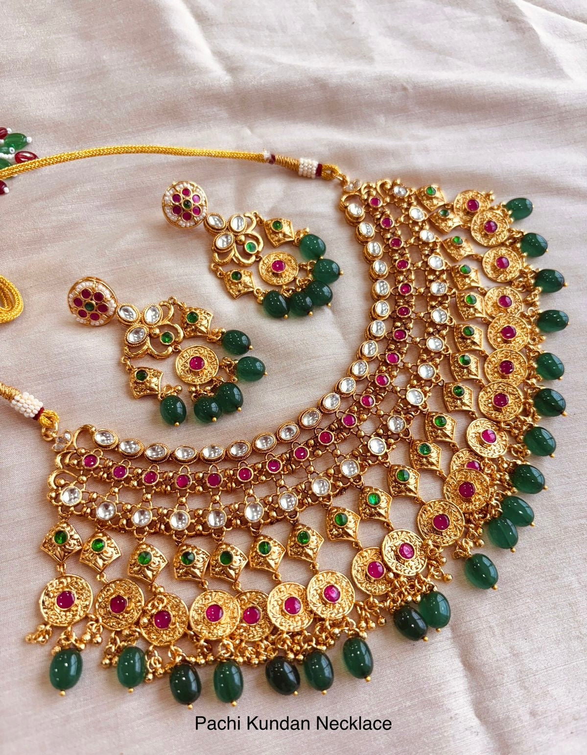 Pachi Kundan Necklace